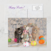 Patton & Buffington Osterpostcard - Katze / Kitten Feiertagspostkarte (Vorne/Hinten)