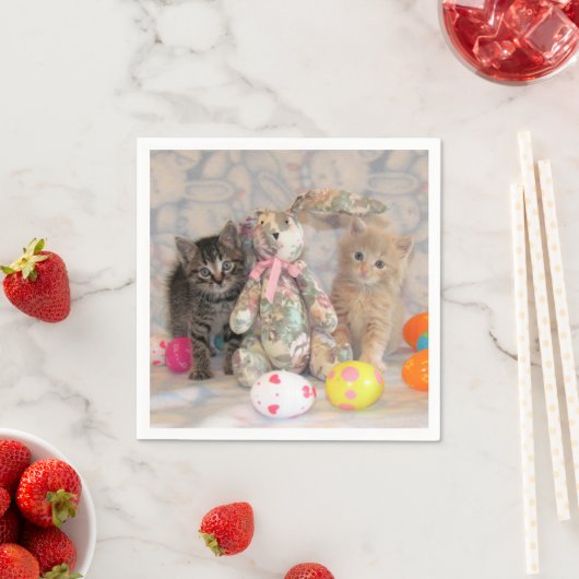 Patton & Buffington's Ostersonne - Katze / Kitten Serviette (Beispiel)