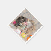 Patton & Buffington's Ostersonne - Katze / Kitten Serviette (Ecke)