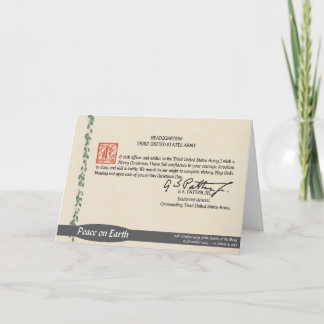 Patton Christmas Card Feiertagskarte