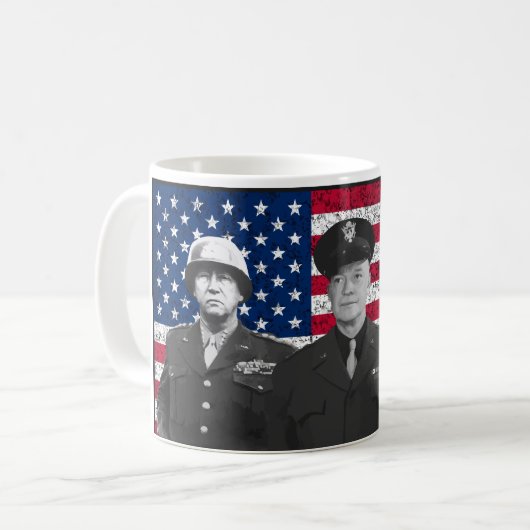 Patton, Eisenhower und Doolittle Kaffeetasse (Vorderseite Links)