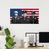 Patton, Eisenhower und Doolittle Poster (Heimbüro)