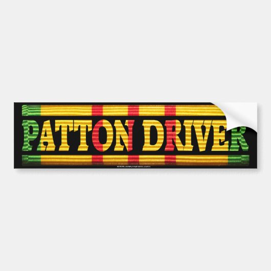 Patton Fahrer-Vietnam-Service Autoaufkleber (Vorne)