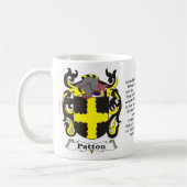 Patton Familien-Wappen Tasse (Links)