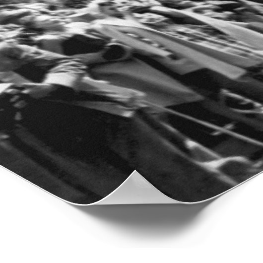 Patton in der Siegsparade Poster (Ecke)