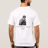 Patton und Zitat - an hinter T-Shirt (Rückseite)