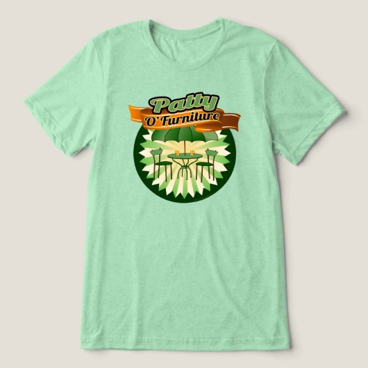 Patty O'Furniture, Funny St. Patrick's Day Pun Tri-Blend Shirt (Design Vorderseite)