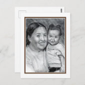 Patty und Baby Postkarte (Vorne/Hinten)