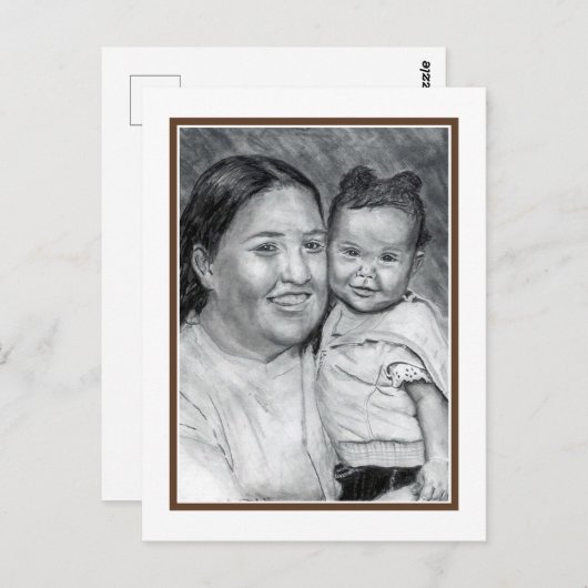 Patty und Baby Postkarte (Vorne/Hinten)