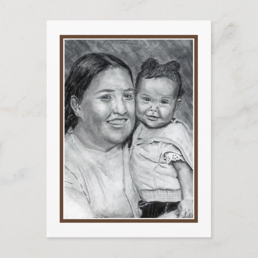 Patty und Baby Postkarte (Vorderseite)