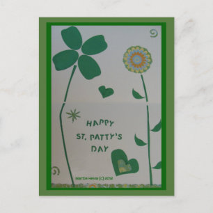 Patty's Day   Blue Beach Song™ Postcard Postkarte