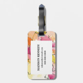 Pattys Pflaume Gepäckanhänger (Rückseite vertikal)