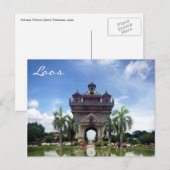 patuxai Laos Postkarte (Vorne/Hinten)