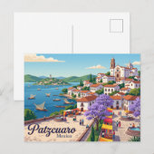Pátzcuaro Mexiko Postkarte (Vorne/Hinten)
