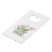 PAU58 Blume 1.tif Geldbeutel Flaschenöffner (Rückseite Schrägansicht)