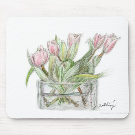 PAU58 Blume 1.tif Mousepad (Vorne)