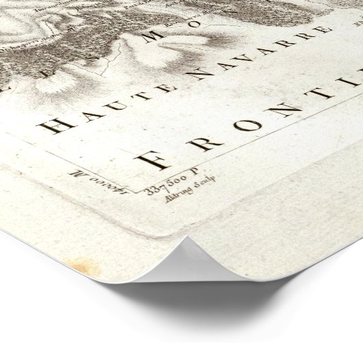 Pau, Bearn Poster (Ecke)