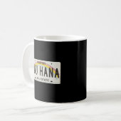 Pau Hana Hawaii Lizenzplate Graphic Kaffeetasse (Vorderseite Links)