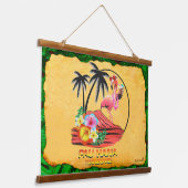 PAU HANA TIKI LOUNGE WANDTEPPICH MIT HOLZRAHMEN (Gewinkelt)