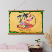 PAU HANA TIKI LOUNGE WANDTEPPICH MIT HOLZRAHMEN (Schlafzimmer)