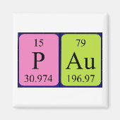 Pau Periodenmagnet Magnet (Vorne)
