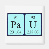 Pau Periodenmagnet Magnet (Vorne)