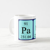 Pau Periodenname Tasse (Vorderseite Links)