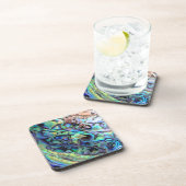 Paua abalone-Muschel Getränkeuntersetzer (Rechte Seite)