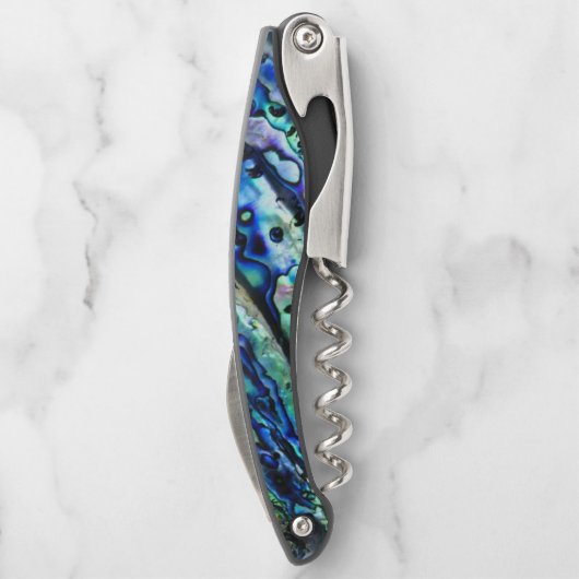 Paua Abalone Muschel Kellnermesser (Rückseite)