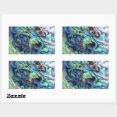 Paua abalone-Muschel Rechteckiger Aufkleber (Blatt)