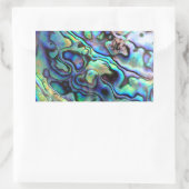 Paua abalone-Muschel Rechteckiger Aufkleber (Tasche)