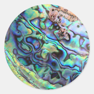 Paua abalone-Muschel Runder Aufkleber