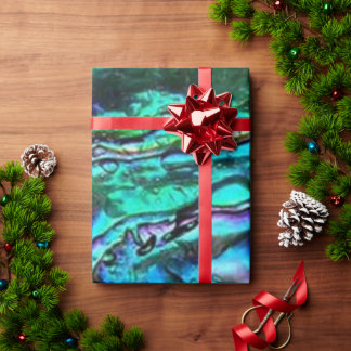 Paua Abalone Muschel Wrapping Paper Geschenkpapier