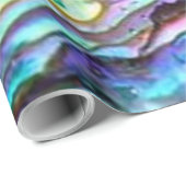 Paua Abalone Muschel Wrapping Paper Geschenkpapier (Rolleneckpunkt)