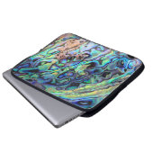 Paua abalone schöne Muschel Neopren Ärmel Laptopschutzhülle (Vorne Knopf)