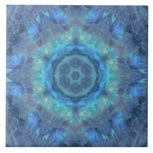 Paua-Blues Fliese (Vorderseite)