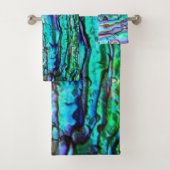 Paua Muschel Abalone Waschhandtuch Set (Insitu)