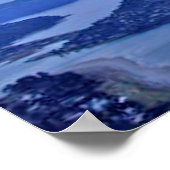 Pauanui Blick von Norden auf den Berg Paku Poster (Ecke)