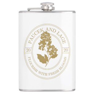 Paucek & Lage – Erblühen mit frischen Blüten Flachmann