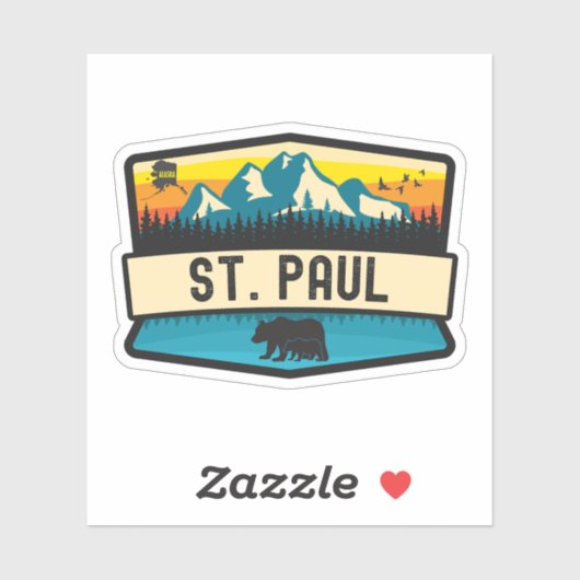 Paul, Alaska Aufkleber (Blatt)