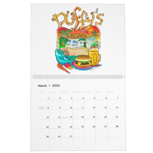 Paul Arnold's 2024 Anna Maria Island Art Calendar Kalender (Mär 2026)