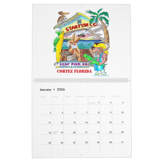 Paul Arnold's 2024 Anna Maria Island Art Calendar Kalender (Jan 2026)