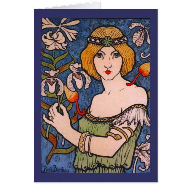 Paul Berthon - Lady mit Orchids (Vorne)