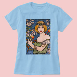 Paul Berthon - Lady mit Orchids T-Shirt