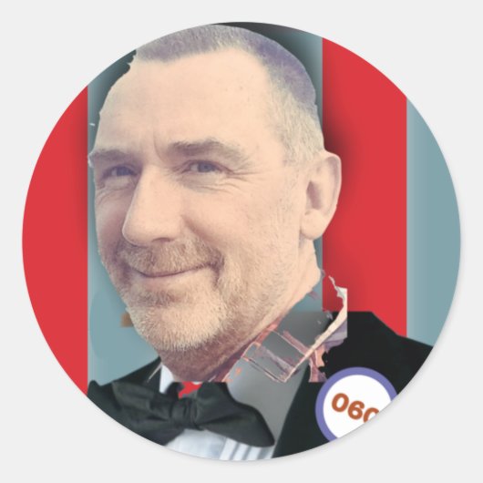 Paul Birthday Image - 60 6 cm Runder Abzeichen Squ Aufkleber (Vorderseite)