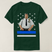 Paul Blart Mall Cop Thick Blue Line T-Shirt (Design vorne)
