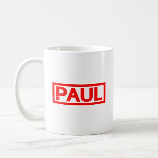 Paul-Briefmarke Kaffeetasse (Links)