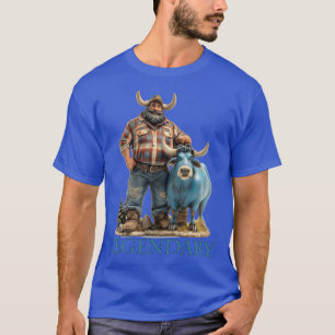 Paul Bunyan Babe der Blaue Ochse Legendäre amerika T-Shirt