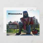 Paul Bunyan Minnesota Sourvenir Postkarte (Vorne/Hinten)