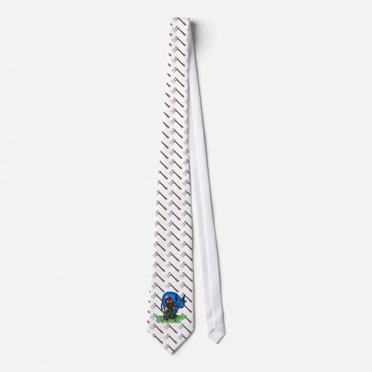 Paul Bunyan Necktie mit Axes Krawatte (Vorderseite)